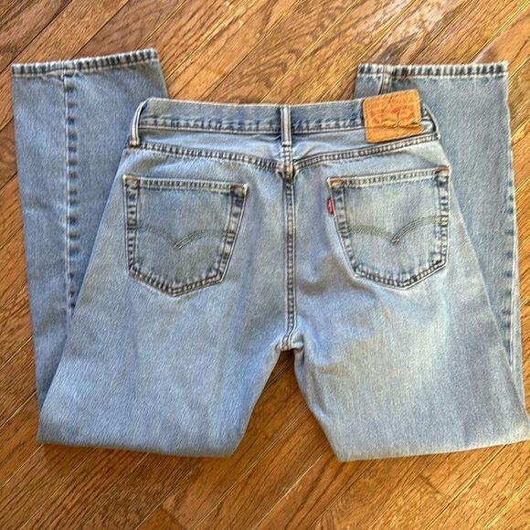Vintage Levi's 505 Mens Jeans 35 x 32 Perfectly Distressed & Amazing - Picture 3 of 11
